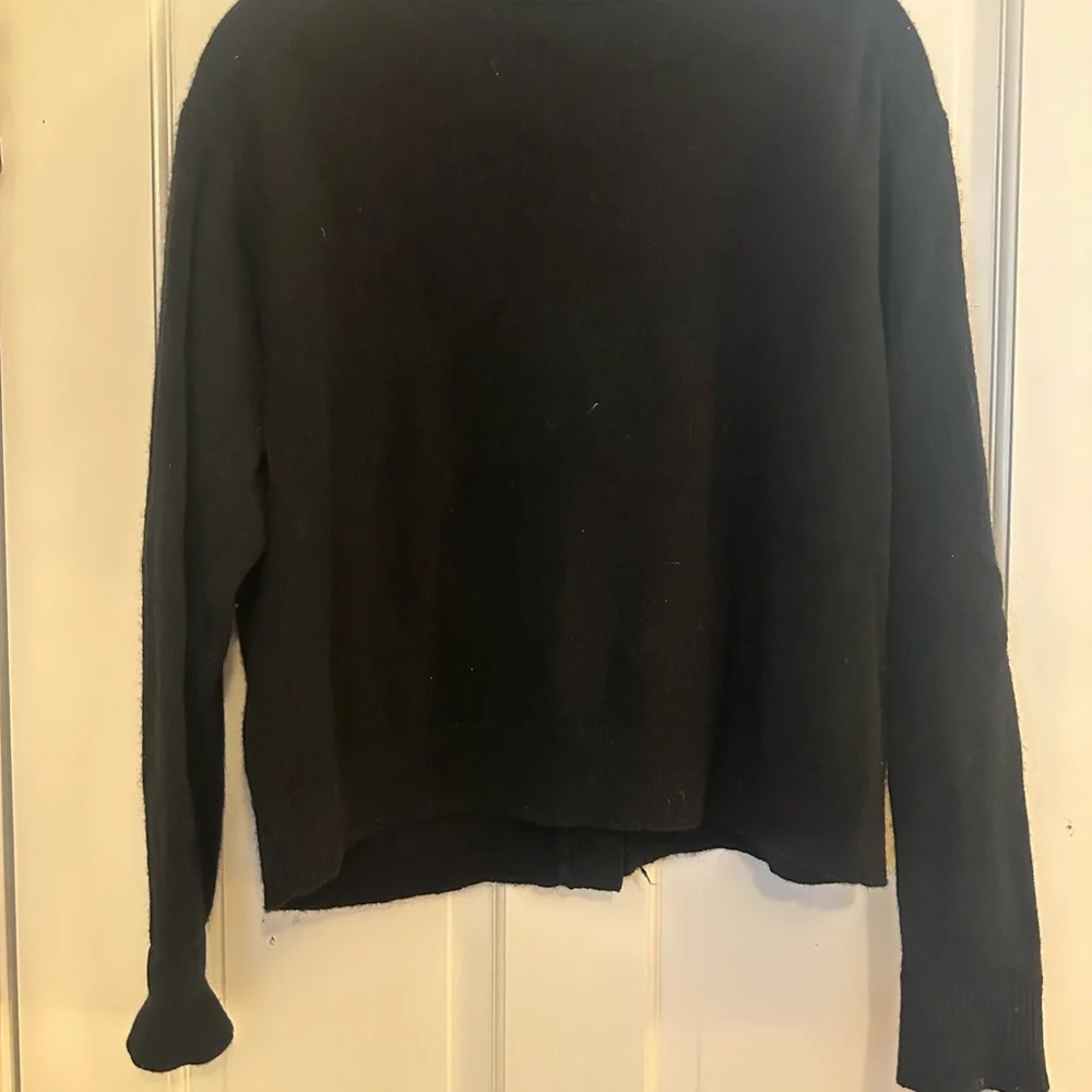 & Other Stories Black Cardigan Sweater V-Neck - Picture 4 of 4